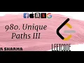 980 Unique Paths III leetcode full explanation java solution