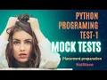 Mock Tests Python Programming Test-1 Placement Preparation NxtWave CCPB Advance Python