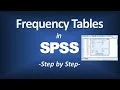 How to Create a Frequency Table in SPSS Using the Frequencies Procedure