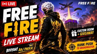 🔴 FREE FIRE LIVE 🔥 Grandmaster Rank Push! #FreeFire #FreeFireLive #FreeFireMAX