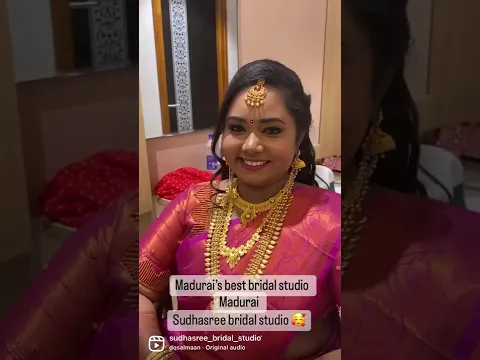 Madurai’s best makeup artist @sudhasree bridal studio ✨for booking 9791511799