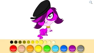 Learn Colors for Kids and Color My Little Zoo Coloring Page