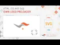How to Make Own Logo Preloader HTML CSS and SVG