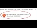 Fix Install Realtek Driver Failure in windows 10