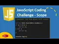 Javascript Coding Challenge Find Code Output Concept - Scoping