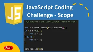 Javascript Coding Challenge Find Code Output Concept - Scoping