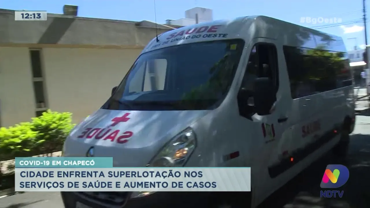 Chapecó enfrenta superlotação nos serviços de saúde e aumento de casos da Covid-19