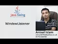 Java Swing Bangla Tutorial 76 WindowListener