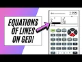 GED Equations of Lines the EASY way