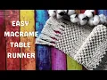 Easy Tutorial Macrame Table Runner Tutorial Makrame Taplak Meja