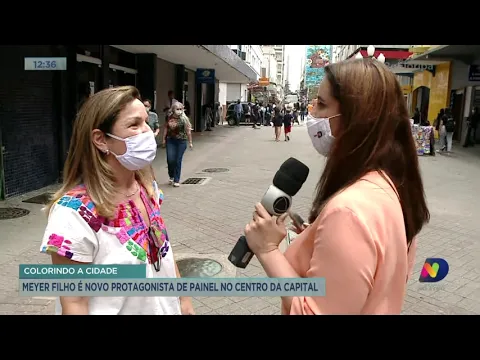Meyer Filho é o novo protagonista de painel no Centro de Florianópolis