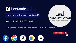 LeetCode 57 Insert Interval JAVA ARRAY INTERVALS Live Coding With Explanation