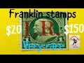 Most valuable Benjamin Franklin stamps 1 cent green 1890 I R josershina in world