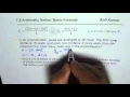Understand How to Find the Sum of Arithmetic Series Application Grade 11 IITJEE