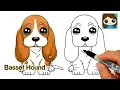 How to Draw a Basset Hound Puppy Dog Easy