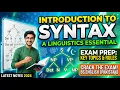 Introduction to Syntax for BS English