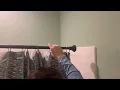Bronze Shower Curtain Rods Rust Resistance Adjustable Tension Rod w Durable Spring No Drilling
