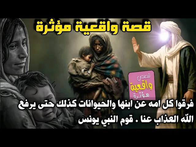 ⁣قصة واقعية مؤثرة جداً - أمرهم ان يفرقوا كل ام عن ابنها وحتى الحيوانات كذلك لكي يغفر الله لهم وفعلوها