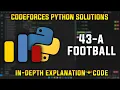 43A Football Codeforces Python Solutions Explanation Walkthrough