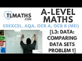 A-Level Maths L3-09 Data Comparing Data Sets Problem 1