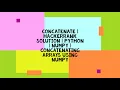CONCATENATE HACKERRANK SOLUTION PYTHON NUMPY CONCATENATING ARRAYS USING NUMPY