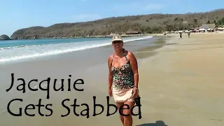 Jacquie gets stabbed, EP 44 Later Than We Think, Sailing SV Angelique of Vancouveer