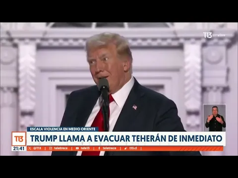 Video Thumbnail: Trump llama a evacuar Teherán de inmediato