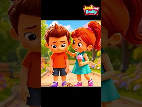 My Ice Cream Fell Song Shorts 1 | Jack & Emily Kids Songs & Nursery Rhymes #shorts