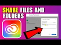 How To Share Files And Folders In Adobe Creative Cloud 2026 Complete Guide