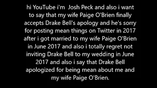 My Wife Paige O Brien Finally Accepts Drake Bell s Apology Since He Apologized