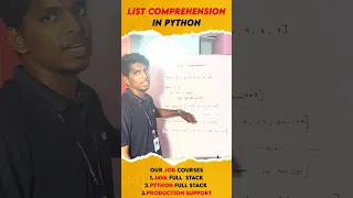 List Comprehension In Python in Tamil