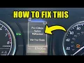 How to Fix Toyota s Pre-Collision System Malfunction Warning Light