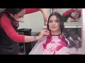 2021-19 Dominica - long hair cut to short bob with bangs