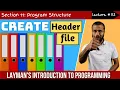 11 2 How to create your own header file in C Complete C programming course Sunil Dhimal