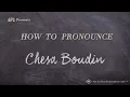 How to Pronounce Chesa Boudin Real Life Examples