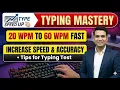 Typing Tips to Increase Speed from 20 WPM to 60 WPM Fast Tips for Typing Test by MOCK101