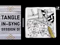 Tangle InSync Ragz and Oak Easy Tangle Patterns Weekly Zentangle with CZT Aishwarya Darbha