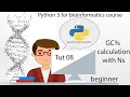 GC Content Calc of DNA with N values Tut 08