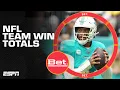 2023 NFL team win total projections Bet