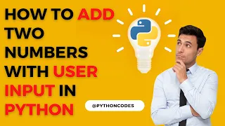 Python program to add two numbers with user input