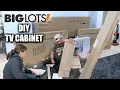 CAN WE DO THIS OUR NEW BIG LOTS TV CABINET How to DIY build our new Big Lots Furniture