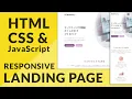 Build A Modern-Looking Responsive Landing Page with HTML CSS JavaScript