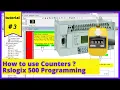 Lesson How to use Counters Rslogix 500 programming Tutorials