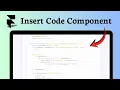 How to add code component in Framer Pro Workflow