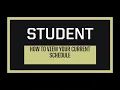 View Your Schedule