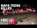 Napa community mourns 2 teens shot killed over the weekend