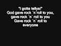 Download Lagu Kiss - God gave Rock ´n´ Roll to you II Lyrics