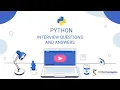 Python Interview Questions and Answers Python Interview Preparation 3RI Technologies