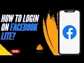 How to Login on Facebook Lite