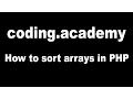 How to sort arrays in PHP